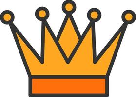 Crown Vector Icon Design