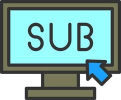 Subscribe Vector Icon Design