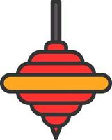 Top Spin Vector Icon Design