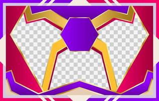 plantilla de diseño de banner de juego abstracto, ilustración vectorial para promoción corporativa de negocios, redes sociales de encabezado de juego. vector