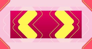 Abstract red and yellow background with shapes. vector