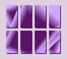 Purple background color with geometric shapes for social media post and web internet ads. Vector illustration