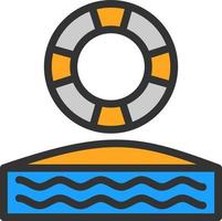 Lifebuoy Vector Icon Design