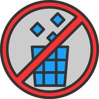 No Littering Vector Icon Design