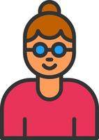 Grandmother Vector Icon Design