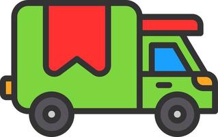 Delivery Truck Vector Icon Design