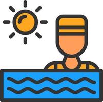 Swimming Vector Icon Design