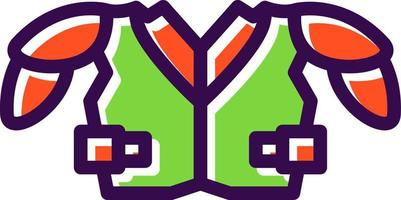 Shoulder Pads Vector Icon Design