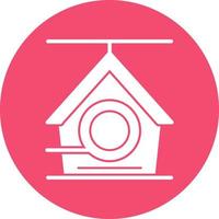 Bird House Vector Icon Design