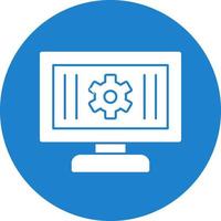 Monitoring Vector Icon Design