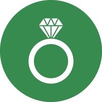 Diamond Ring Vector Icon Design