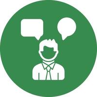 Conversation Vector Icon Design