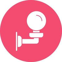 Wall Lamp Vector Icon Design
