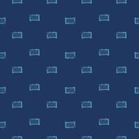 Chess clock engraved seamless pattern. Retro watch for chess game in hand drawn style. Sketch texture for fabric, wallpaper, textile, print, title, wrapping paper. Vector illustration.