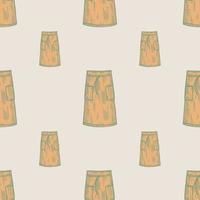 Aprons engraved seamless pattern. Vintage background for kitchen in hand drawn style. Vector repeated texture for print, fabric, wrapping, wallpaper, tissue.