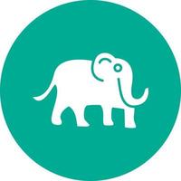 diseño de icono de vector de mamut