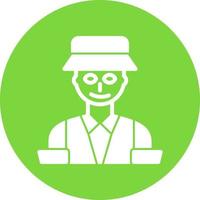 Tour Guide Vector Icon Design
