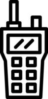 diseño de icono de vector de walkie talkie