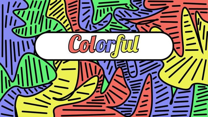 Abstract liquid shape. Fluid geometric design.colorful waves with geometric lines, dots.vector