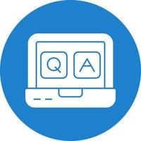 QA Vector Icon Design