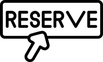 Reservation Vector Icon Design