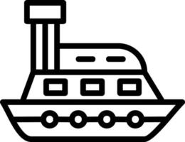 diseño de icono de vector de barco