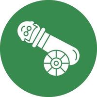 Human Cannonball Vector Icon Design