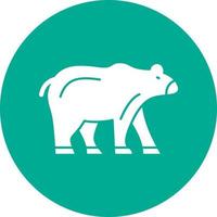 diseño de icono de vector de oso