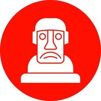 diseño de icono de vector moai