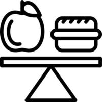 diseño de icono de vector de dieta equilibrada