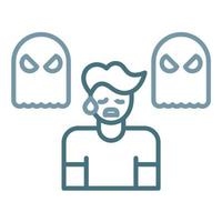 Phobia Line Two Color Icon vector