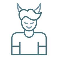 Malignant Narcissism Line Two Color Icon vector