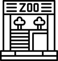 diseño de icono de vector de zoológico