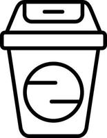 Trash Can Vector Icon Design