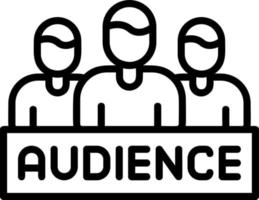 Audience Vector Icon Design