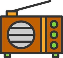 diseño de icono de vector de radio