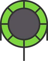 diseño de icono de vector de trampolín