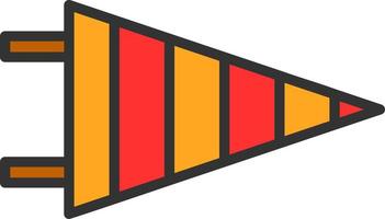 Pennant Vector Icon Design