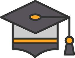 Mortarboard Vector Icon Design