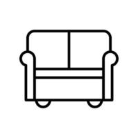 common room hotel icon flat line style vector for graphic and web design