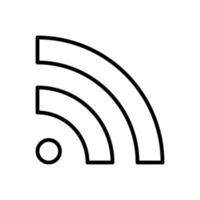 vector de estilo de línea plana de icono de hotel wifi para diseño gráfico y web