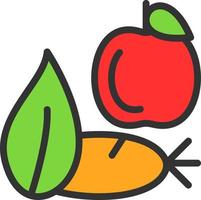 Healthy Food Vector Icon Design