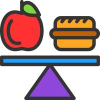 diseño de icono de vector de dieta equilibrada