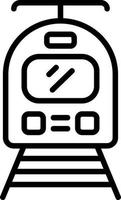 diseño de icono de vector de tranvía