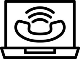 Online Call Vector Icon Design
