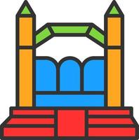 Bouncy Castle Vector Icon Design
