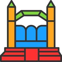 Bouncy Castle Vector Icon Design