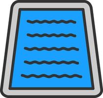 Swimming Pool Vector Icon Design