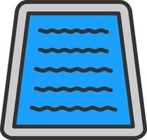 Swimming Pool Vector Icon Design