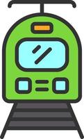 Tram Vector Icon Design